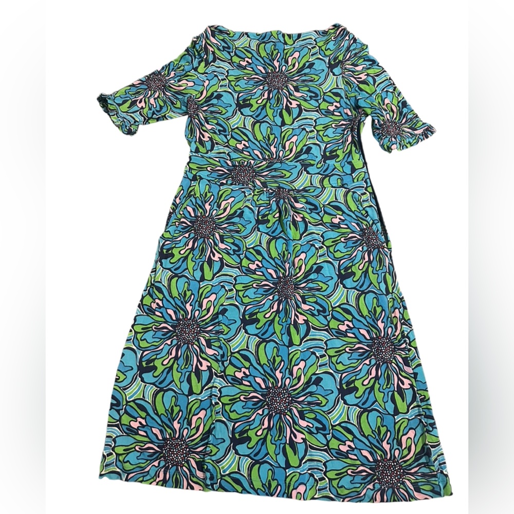Lilly Pulitzer Floral 3/4 Sleeve Dress